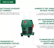 Image : BOSCH PAS 15-200 - Aspirateur universel traineau