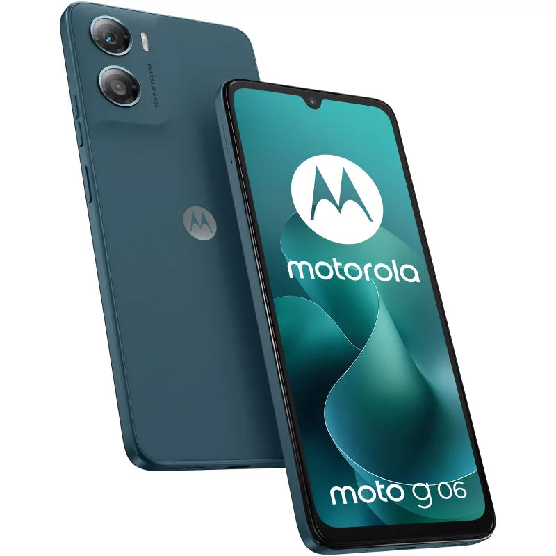 Image : MOTOROLA G06 128Go Tapestry Bleu - Smartphone