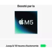 Image : Apple MACBOOK Air 15' M5 CPU10 GPU10 16Go 512Go Bleu