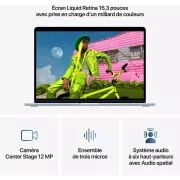 Image : Apple MACBOOK Air 15' M5 CPU10 GPU10 16Go 512Go Bleu