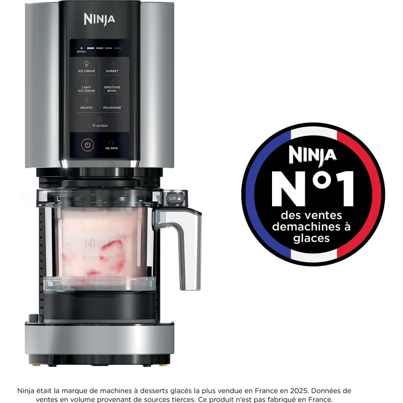 Image : Ninja Creami NC302EU Noir Gris - Sorbetiere