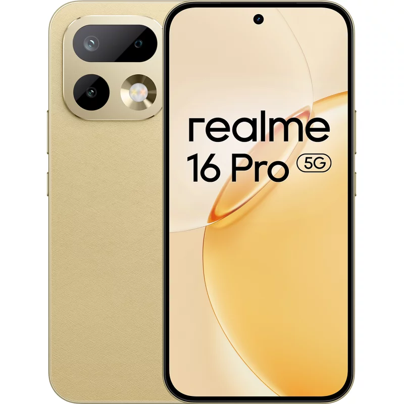 Image : REALME 16 Pro Doré 256Go 5G - Smartphone
