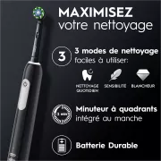 Image : ORAL-B Pro 1 Noire Cross Action + 1 bros ORALB