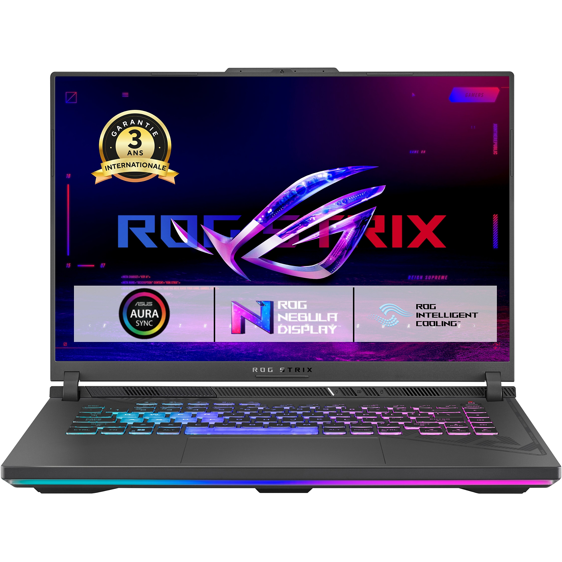 Image : ASUS Rog Strix 16'' WUXGA 165Hz AMD Ryzen 9 8940HX Nvidia GeForce RTX 5070