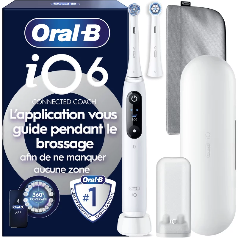 Image : ORAL-B iO6 Series White Luxe Edition - Brosse à dents