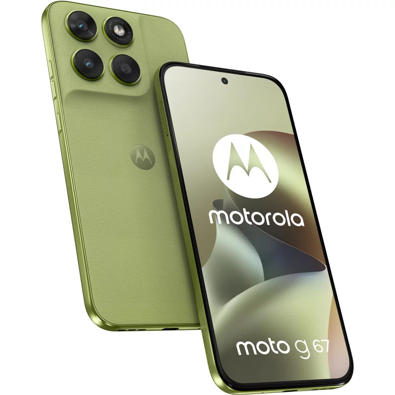 Image : MOTOROLA G67 256Go Vert - Smartphone