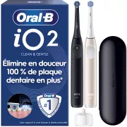ORAL-B iO2 Duo Noir et Rose - Brosse à dents électrique