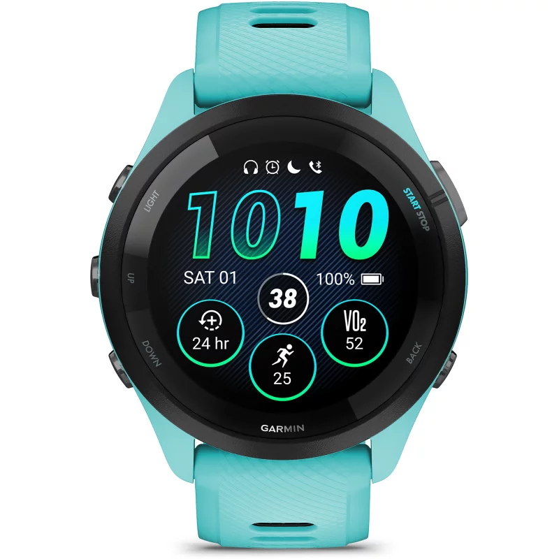 Image : GARMIN Forerunner 265 Music Turquoise - Montre connectée