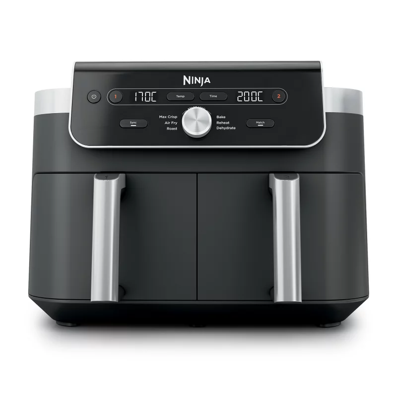 Image : NINJA DZ901EUI Foodi Dual Air Fryer 9.5L - Friteuse sans huile
