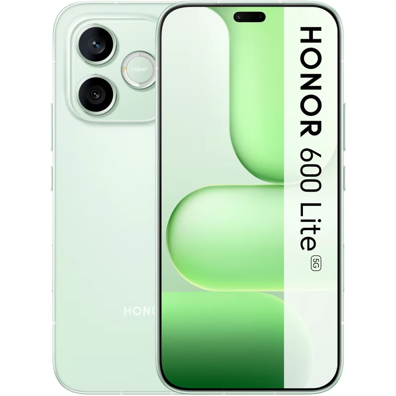 Image : HONOR 600 Lite 256Go Neon Green 5G - Smartphone