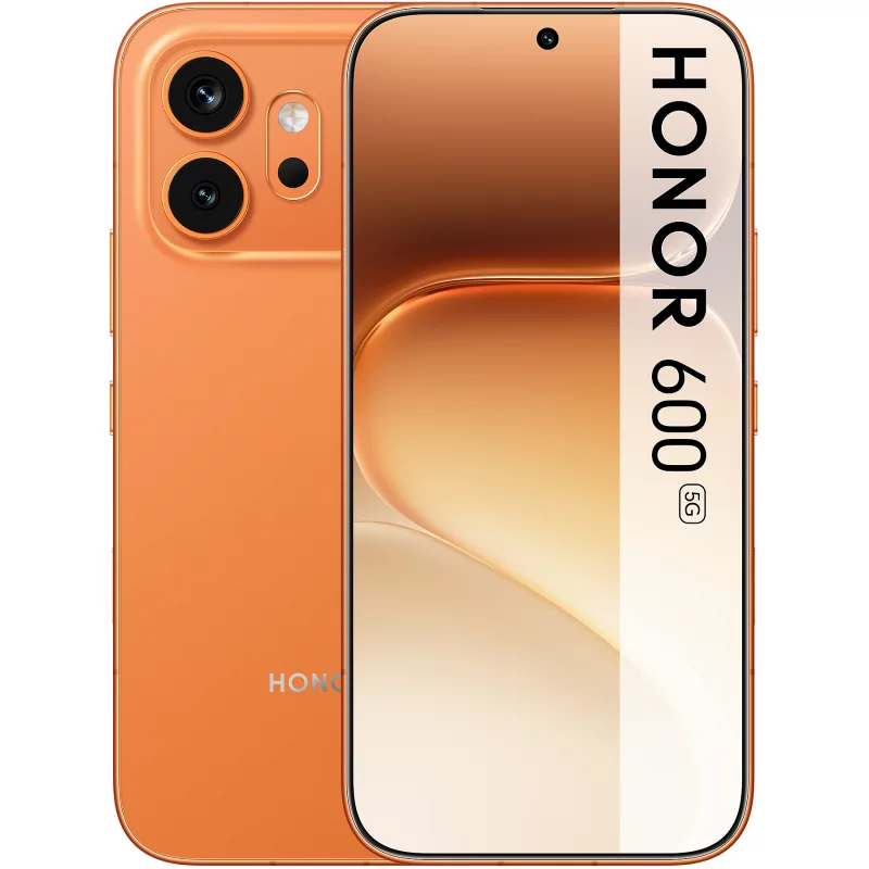 Image : HONOR 600 256Go Orange 5G - Smartphone