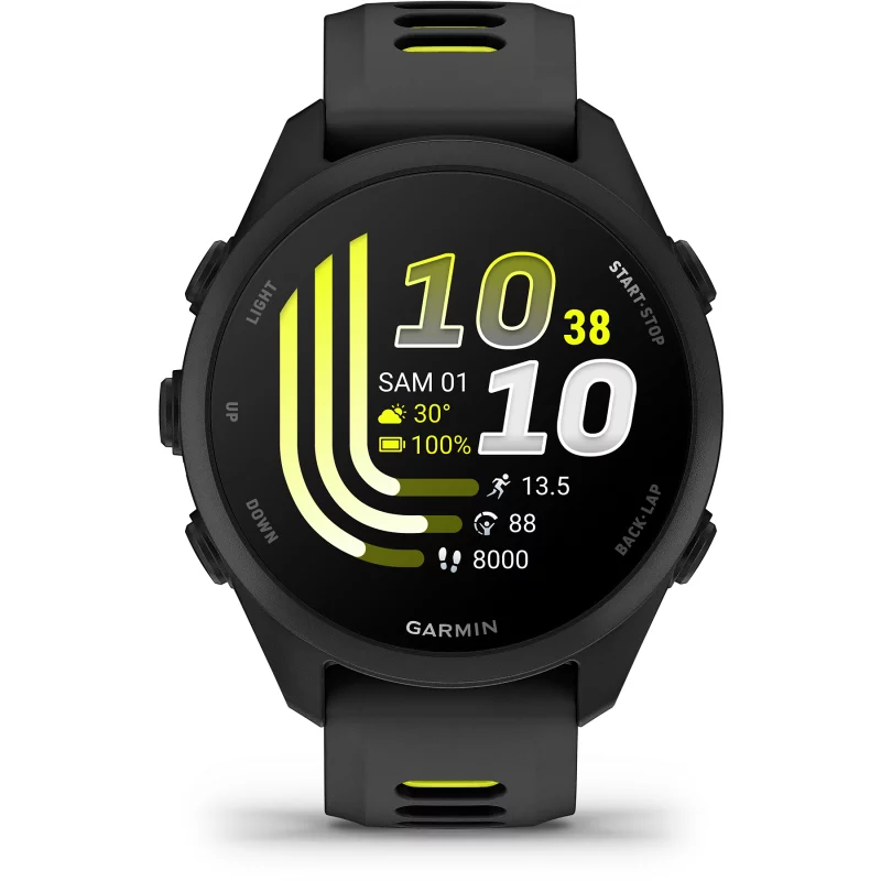 Image : GARMIN Forerunner 170 noir et jaune - Montre connectée