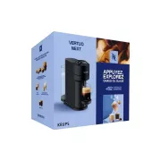 Image : KRUPS Vertuo Next Nespresso Noir Mat et 52 capsules - Cafetière à dosettes
