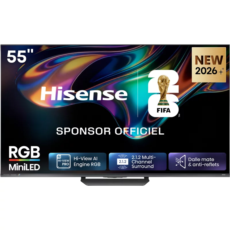 Image : HISENSE 55UR8S - TV RGB Mini Led 55'