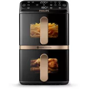 PHILIPS NA462/70 Friteuse Vertical Duo Noir/Cuivre - Airfryer