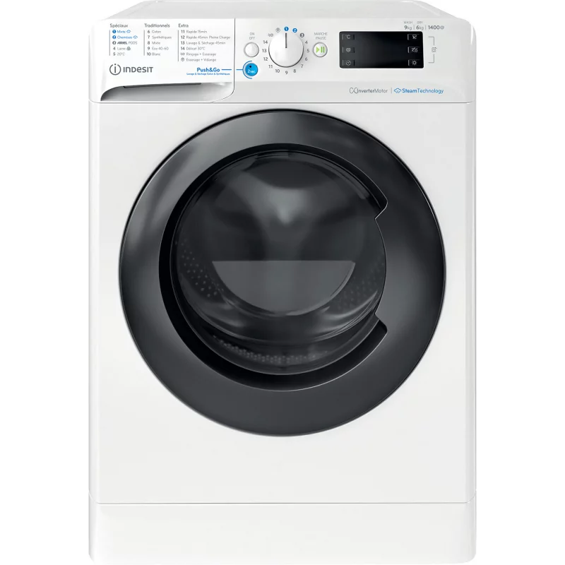 Image : INDESIT BDE96435WKVFR - Lave linge séchant