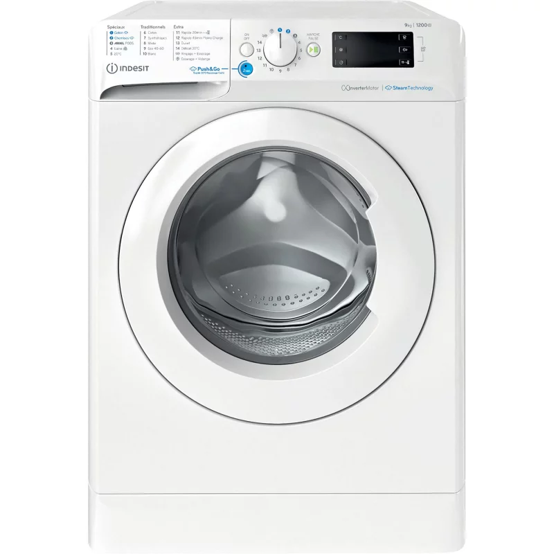 Image : INDESIT BWE91296XWVFR - Lave linge hublot