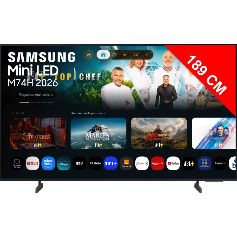Image : SAMSUNG TU75M74H - TV Mini LED 75'