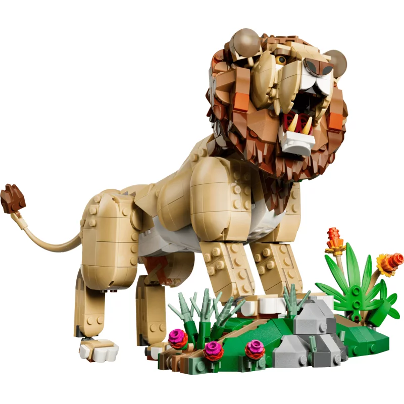 Image : LEGO 31386 Animaux sauvages: le lion majestueux Creator 3-en-1