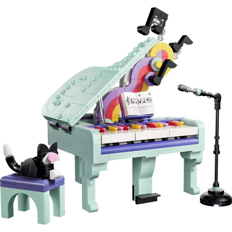 Image : LEGO 31392 Décoration musicale: piano et chat - Creator 3-en-1
