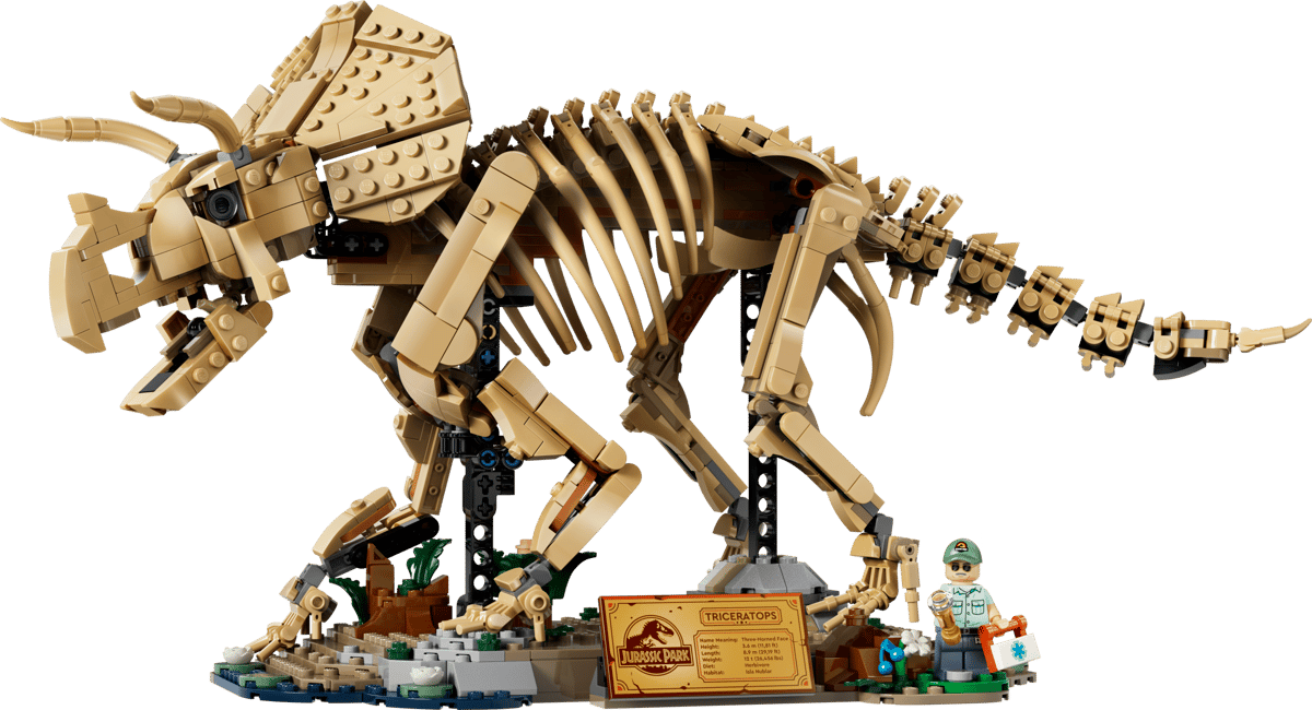 Image : LEGO 77985 Les fossiles de dinosaure: le tricératops - Jurassic World