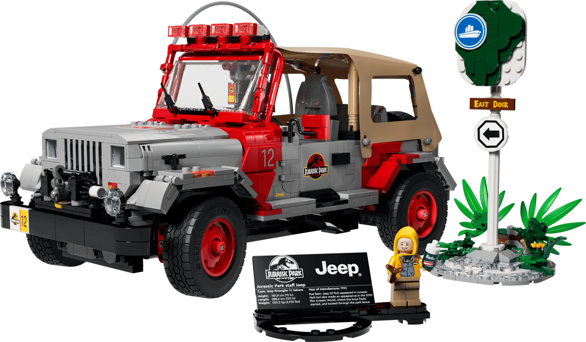 Image : LEGO 77984 Jurassic Park Jeep Wrangler - Jurassic World