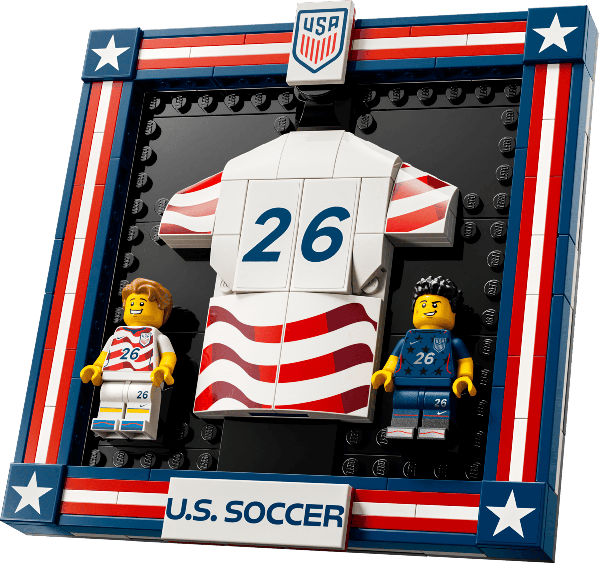 Image : LEGO 43033 Maillot 2026 de l'équipe nationale américaine de foot - Editions