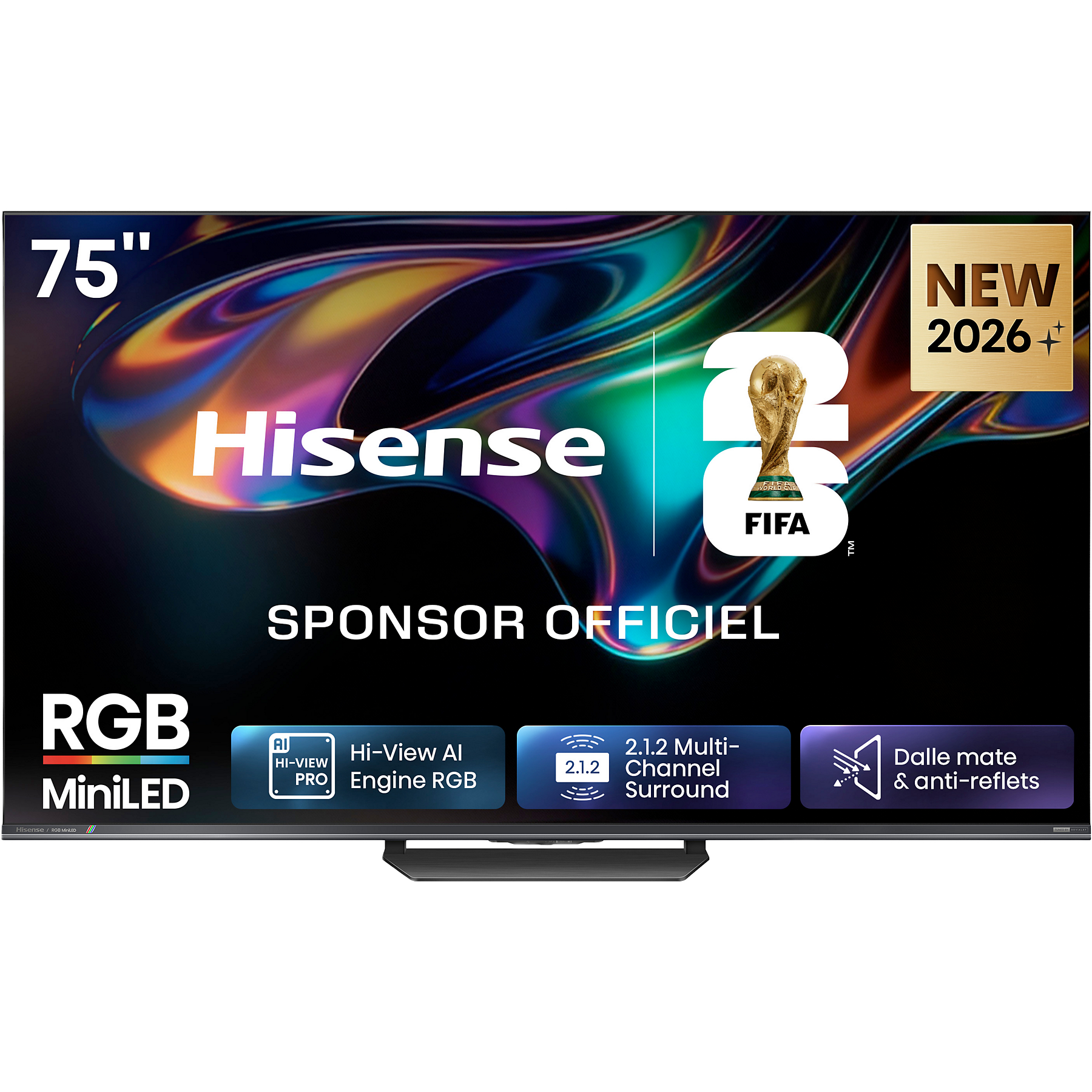 Image : HISENSE 75UR8S - TV RGB Mini Led 75'
