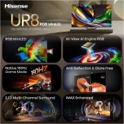 Image : HISENSE 75UR8S - TV RGB Mini Led 75'