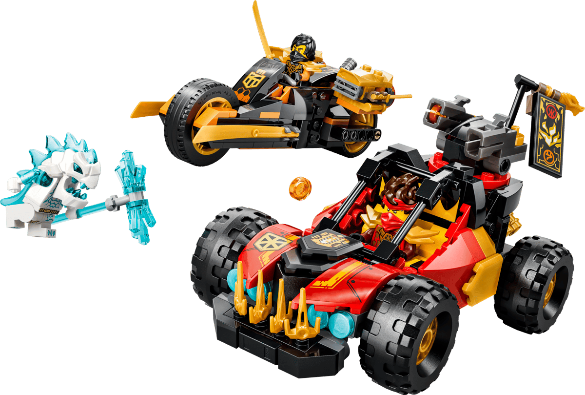 Image : LEGO 71864 Véhicules combinables de Kai et Cole - NINJAGO