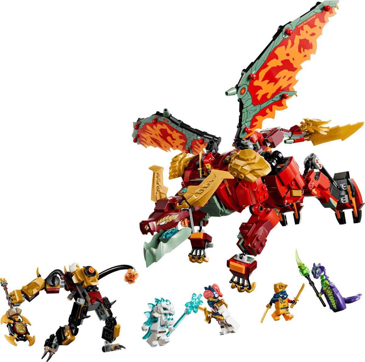 Image : LEGO 71868 Le robot dragon transformable de Braséra - NINJAGO