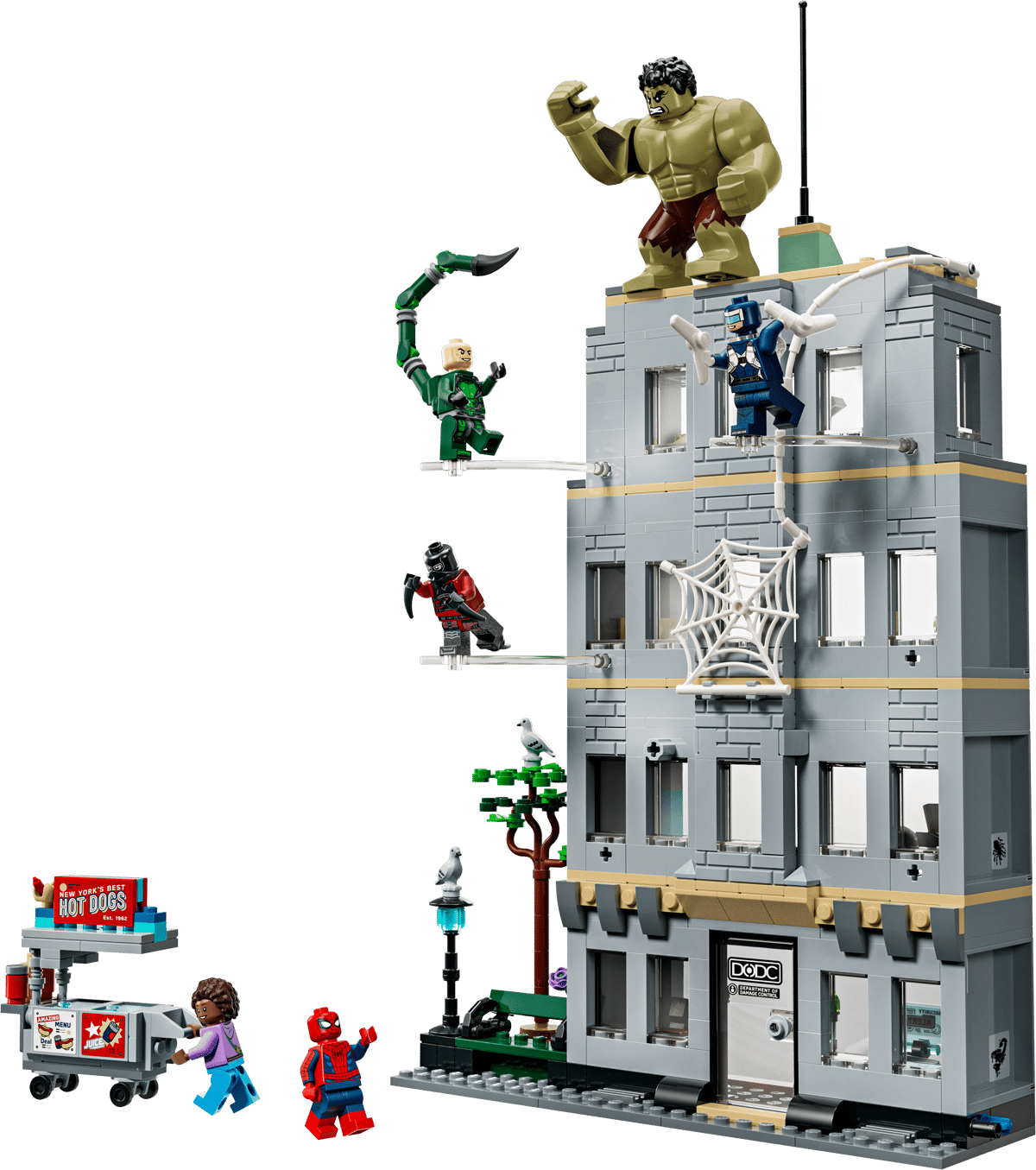 Image : LEGO 76350 L'affrontement légendaire entre Spider-Man et Hulk - Marvel