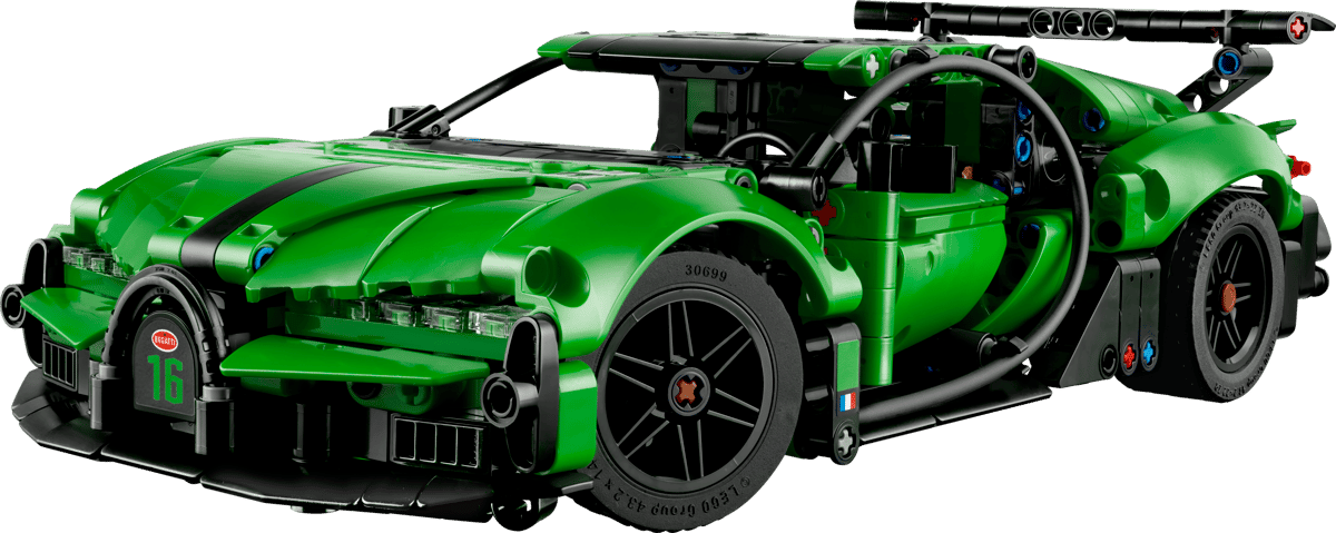 Image : LEGO 42241 Hypercar Bugatti Chiron Pur Sport verte - Technic