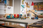 Image : LEGO 60509 Le train de marchandises du port avec grue et camion - City