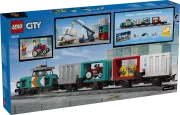 Image : LEGO 60509 Le train de marchandises du port avec grue et camion - City