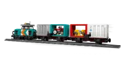 Image : LEGO 60509 Le train de marchandises du port avec grue et camion - City