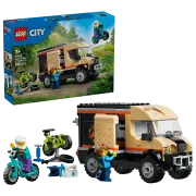 Image : LEGO 60512 Le camping-car d'aventures et ses VTT - City