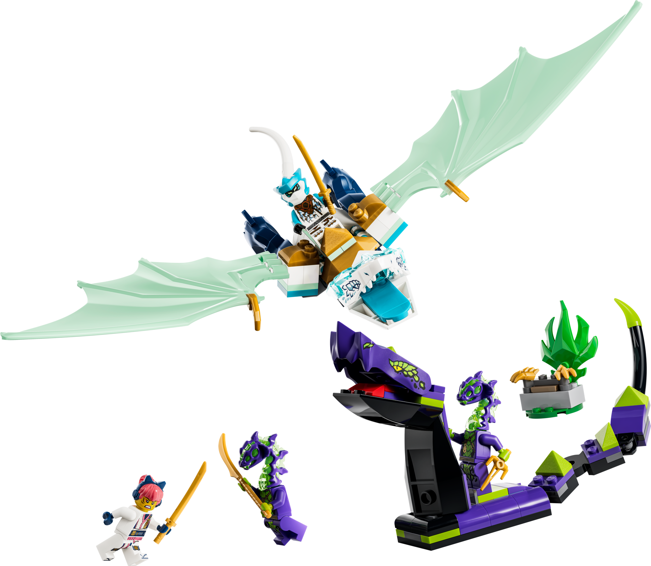 Image : LEGO 71865 Le combat du dragon de glace de Zane - NINJAGO