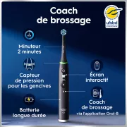 Image : ORAL-B iO6 Noire Luxe Edition - Brosse à dents électrique