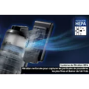 Image : SAMSUNG VS70H28HTK Jet 95S Pet Extra - Aspirateur balai