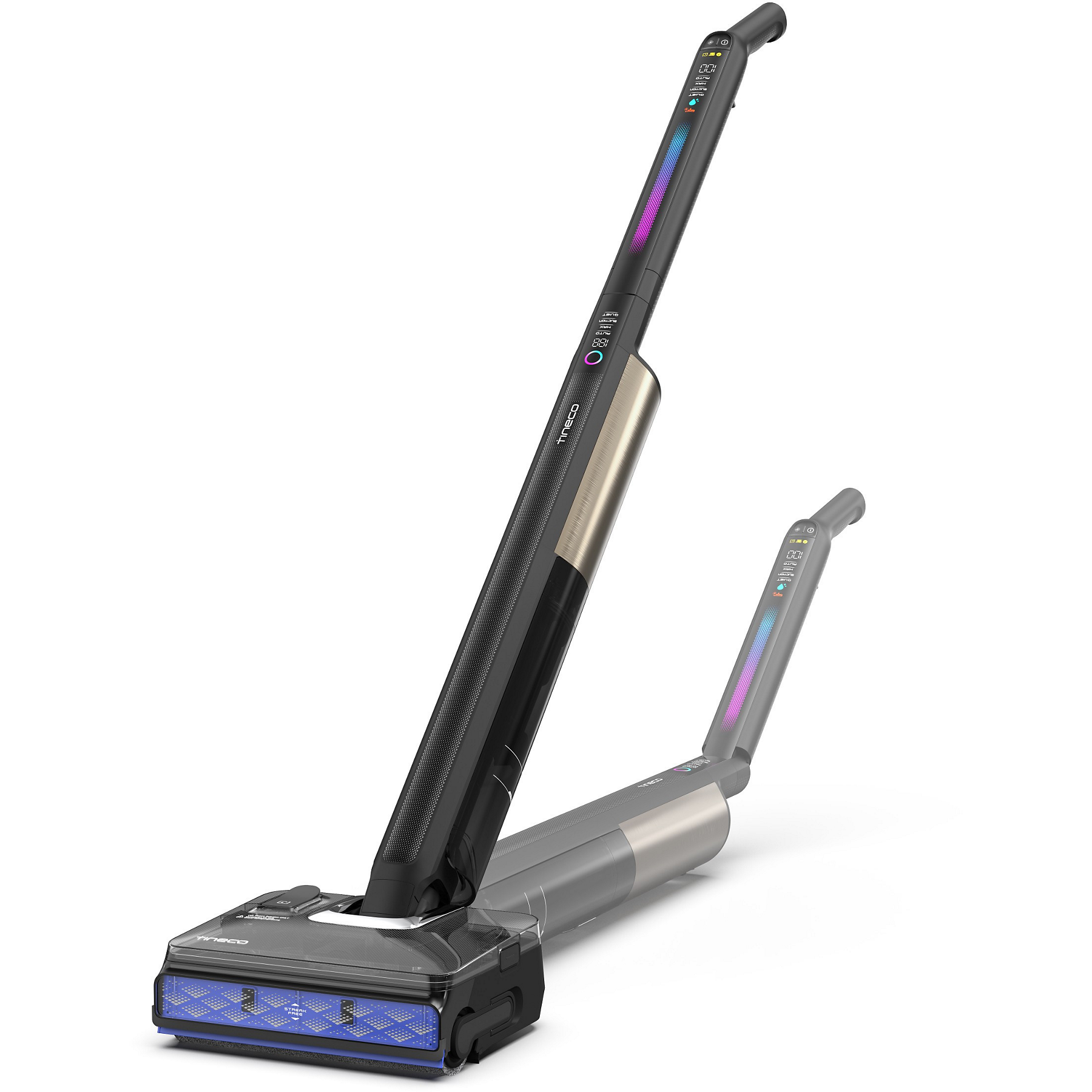 Image : TINECO Floor One S7 Fold Elite Noir - Aspirateur laveur