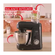 Image : MOULINEX QA5458F1 BAKE PARTNER + accessoires - Robot pâtissier