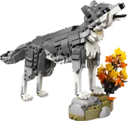 LEGO 31393 Les animaux de la forêt: le loup gris - Creator 3-en-1