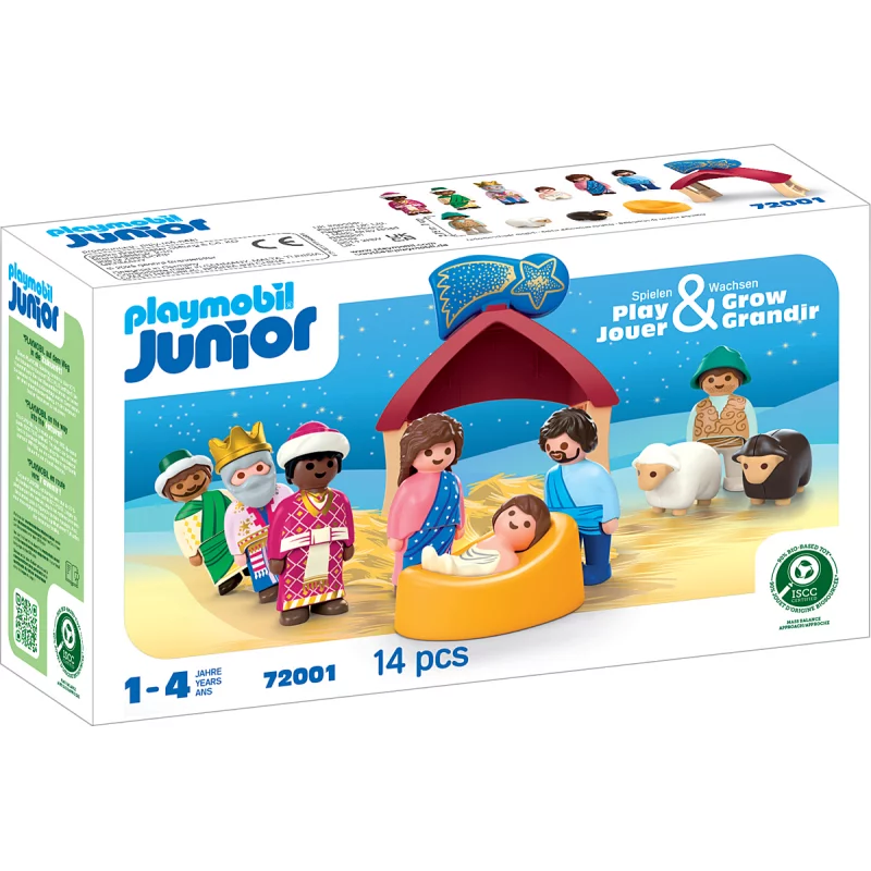 Image : PLAYMOBIL 72001 La crèche de Noel - Junior