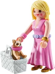 Playmobil 71737 Dame avec Chihuahua et panier transport - My Life