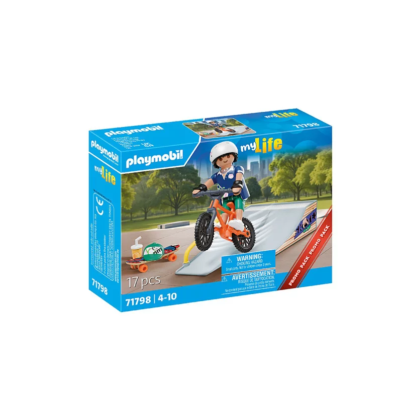Image : Playmobil 71798 Snowboarder avec rampe de glisse - My Life