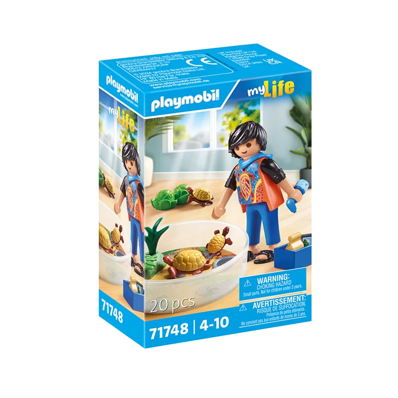 Image : Playmobil 71748 Famille de tortues dans un terrarium - My Life