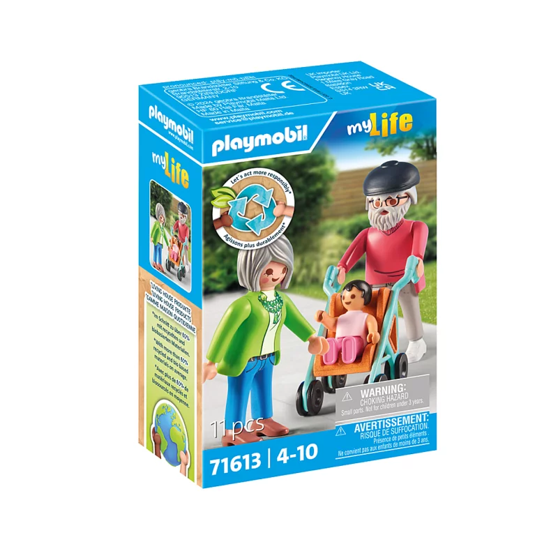 Image : Playmobil 71613 Grands parents avec bébé - My Life