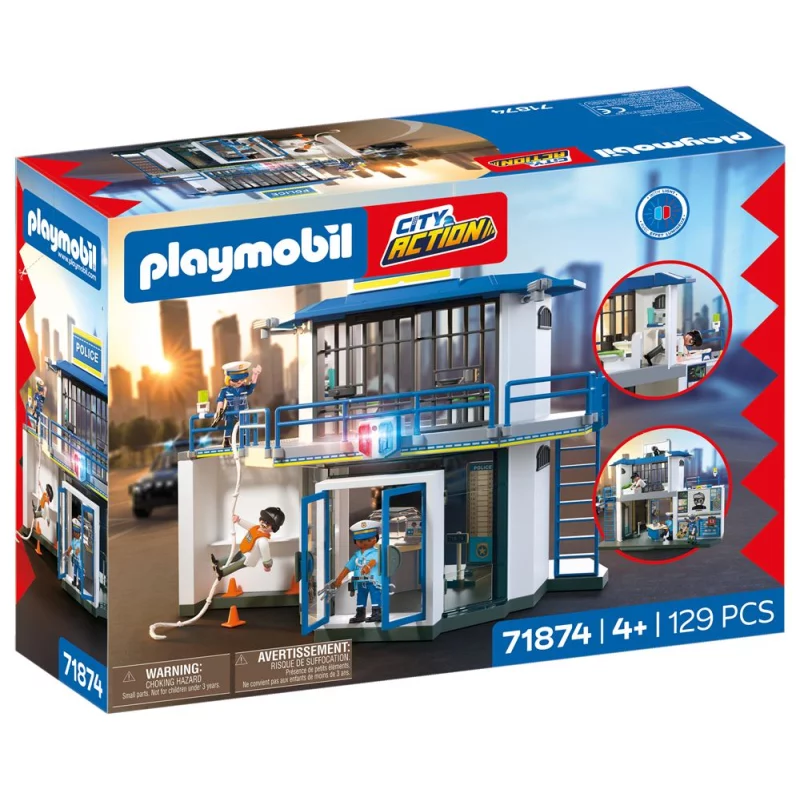 Image : Playmobil 71874 Poste de police avec salle de recherches - City Action
