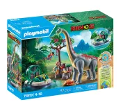 Playmobil 71819 Brachiosaure explorateurs aéroglisseur - Dinos